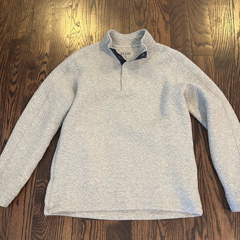 Rhône Men’s Weekender Pullover Gray Size Medium